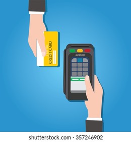 credit card flat design