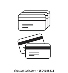 Credit card flat design. vector illustration