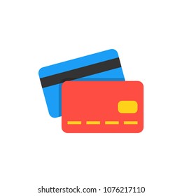 Credit card flat icon