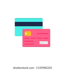 Credit card flat icon