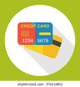 credit card flat icon