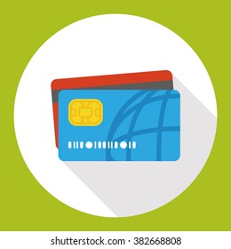 credit card flat icon