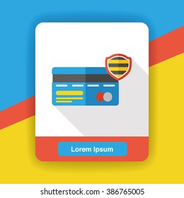 credit card flat icon