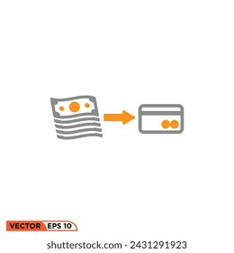 Diseño de icono plano de tarjeta de crédito vector gráfico de plantilla, signo y símbolo 