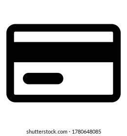 Credit Card Flat Icon Isolated On White Background