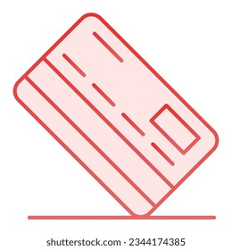 Credit card flat icon. Payment pink icons in trendy flat style. Pay gradient style design, designed for web and app. Eps 10