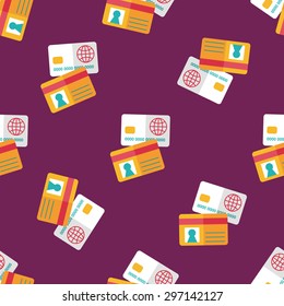 credit card flat icon,eps10 seamless pattern background