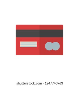 credit card flat vector icon