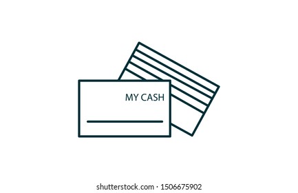  Credit Card  flat vector icon.