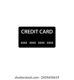 Credit Card flat vector icon. Simple solid symbol isolated on white background. Credit Card sign design template for web and mobile UI element