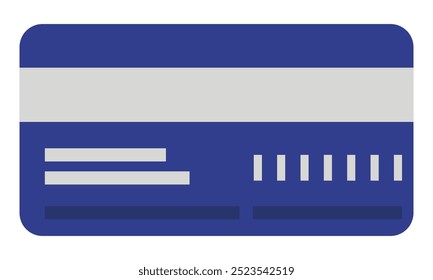 Credit card flat vector icon isolated on white background.