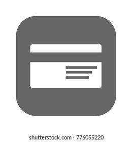 Credit card flat vector icon