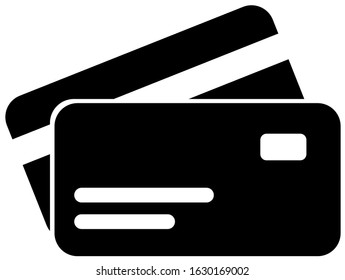 Credit card. Flat vector icon.Vector illustration for your business.