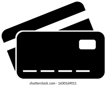 Credit card. Flat vector icon.Vector illustration for your business.