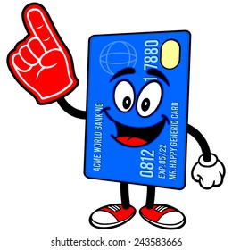 Credit Card with Foam Finger