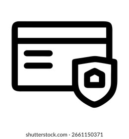 Credit card and folder icons, a vector symbol set for internet business and banking web design