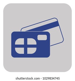 Credit card front and back view Icon