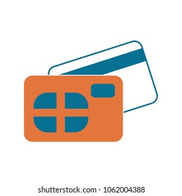 Credit card front and back view Icon