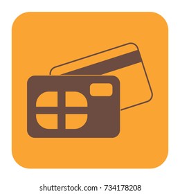 Credit card front and back view Icon