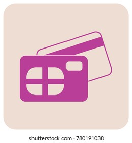 Credit card front and back view Icon