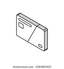 credit card front bank payment isometric icon vector. credit card front bank payment sign. isolated symbol illustration