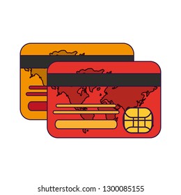 credit card frontview and backview