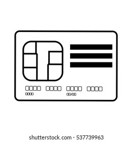 credit card global bank line vector illustration eps 10