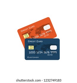 Credit card graphic design illustration vector