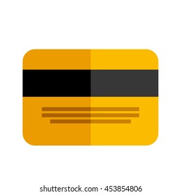 credit card gray object icon vector illustration