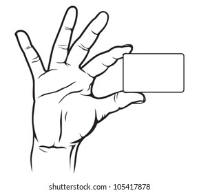 Credit card in hand