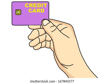 Credit card in hand 