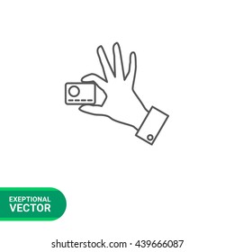 Credit card in hand 