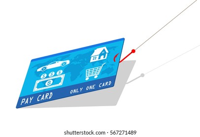 credit card with hook,about deception