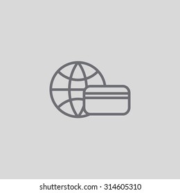Credit card. icon