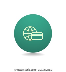 Credit card. icon