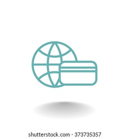 Credit card. icon