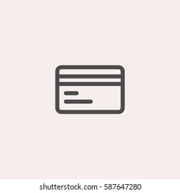 Credit card icon.