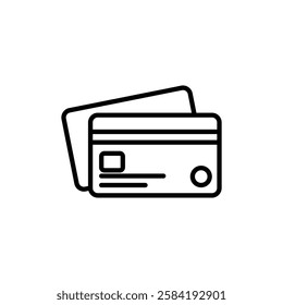 Credit card icon Art design illustration