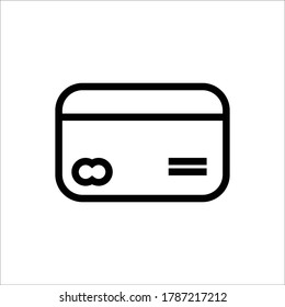 Credit Card Icon. Banking Icon, Payment Option Symbol - Vector.