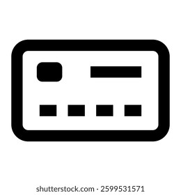 Credit Card Icon. Credit Card, Debit Card, Atm Card, Payment, Banking, Transaction, Purchase, Wallet. Vector Icon Illustration