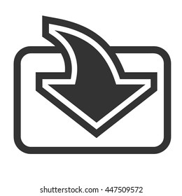 Credit card icon. Deposit on a card logo isolated on a white background.