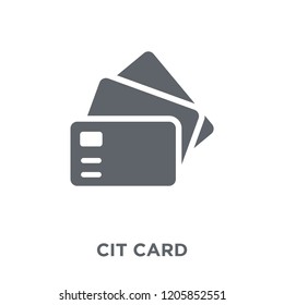 Credit card icon. Credit card design concept from  collection. Simple element vector illustration on white background.