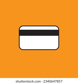 El diseño del icono de la tarjeta de crédito incluye una tarjeta rectangular con número de tarjeta y chip reconocible, que simboliza el pago electrónico y las transacciones financieras.