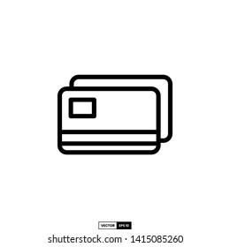 Credit card icon, design inspiration vector template for web design or mobile app