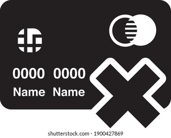 Credit card icon design isolated on white background