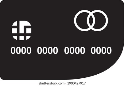 Credit card icon design isolated on white background