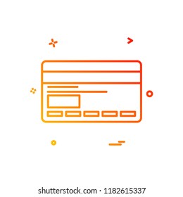 Credit card icon design vector