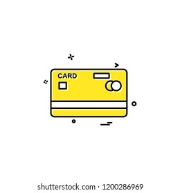 Credit card icon design vector 