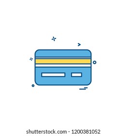 Credit card icon design vector 