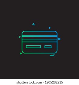 Credit card icon design vector 